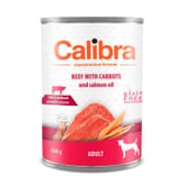 Dog Adult Veau Carotte Saumon 400g de Calibra