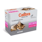 Cat Kitten Premium Line Lachs und Pute 100g 12 St von Calibra