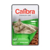 Cat Sterilised Premium Line Salmão 100g da Calibra