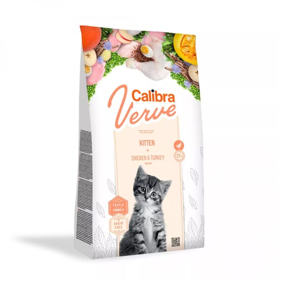 Cat Kitten Verve GF Poulet et Dinde 3.5 Kg de Calibra