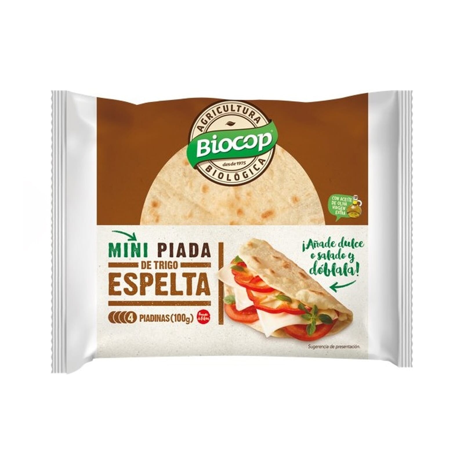 Mini Piada De Trigo Espelta Bio 100g