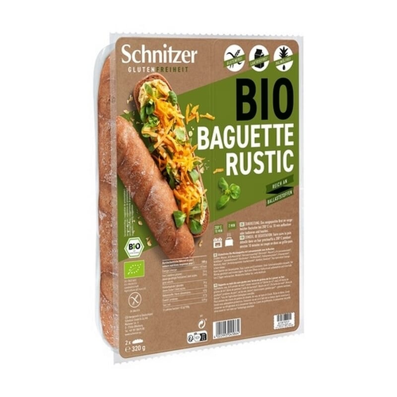 Pan Baguette Rustico Sin Gluten Bio 320g