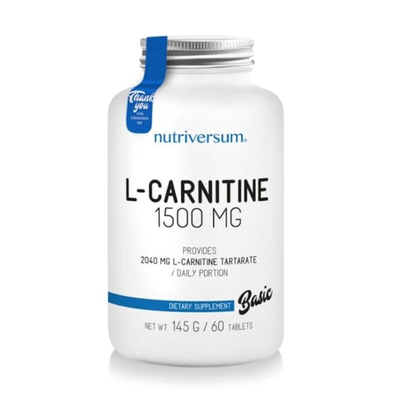 Basic L-Carnitine 1500 mg 60 Tabs de Nutriversum
