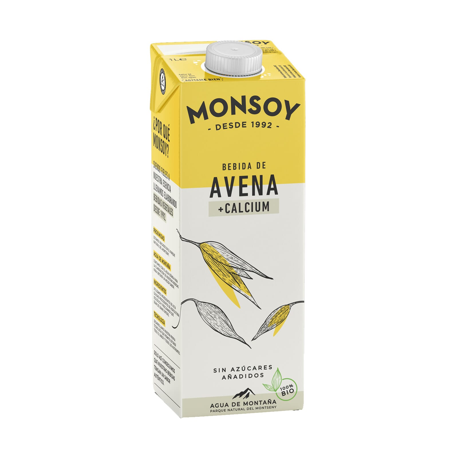 Bebida De Avena Y Calcio Bio 1000 ml