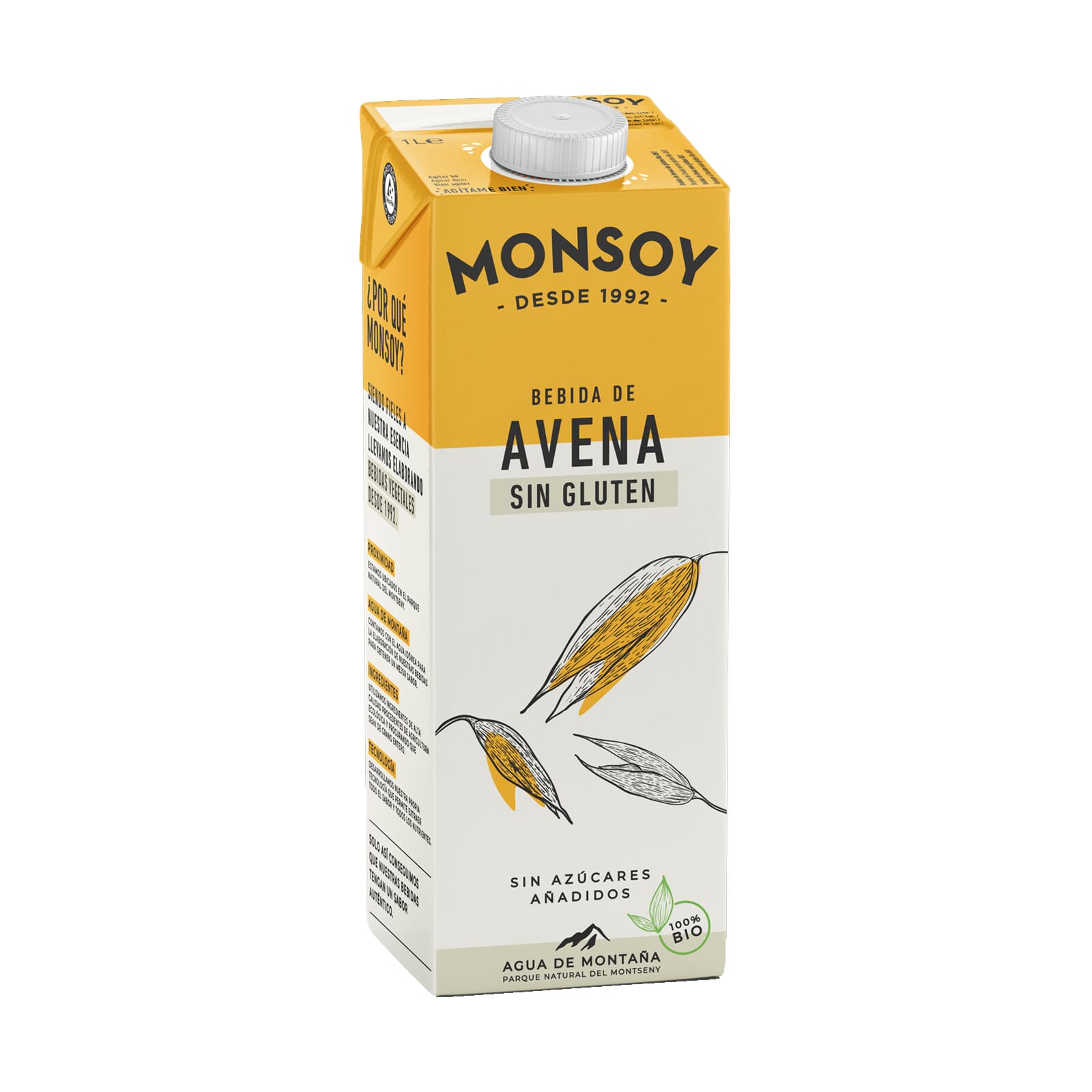 Bebida De Avena Sin Gluten Bio 1000 ml