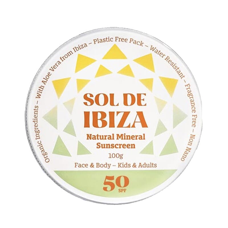 Natuurlijke zonnebrandcrème voor gezicht en lichaam SPF50 100g