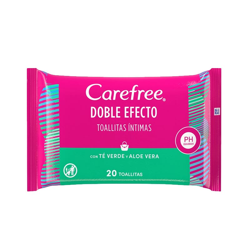 Duo Effect Toallitas Íntimas Té Verde Aloe Vera 20 Uds