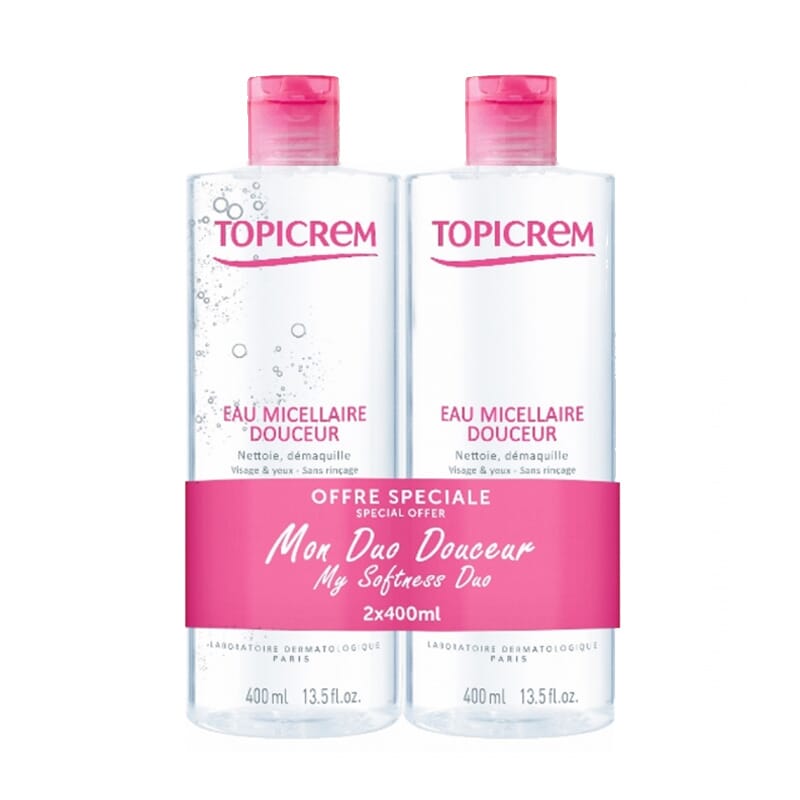 Topicream Micellar Water für empfindliche Haut 400 ml 2 St