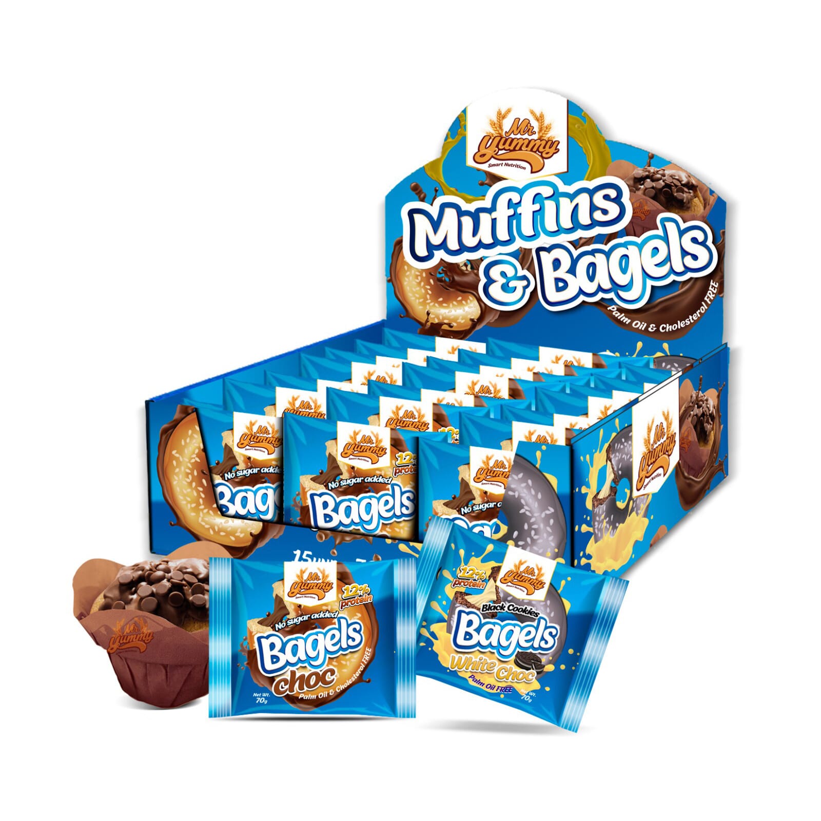 Bagels Rosquilla Arándanos 60g 15 Uds