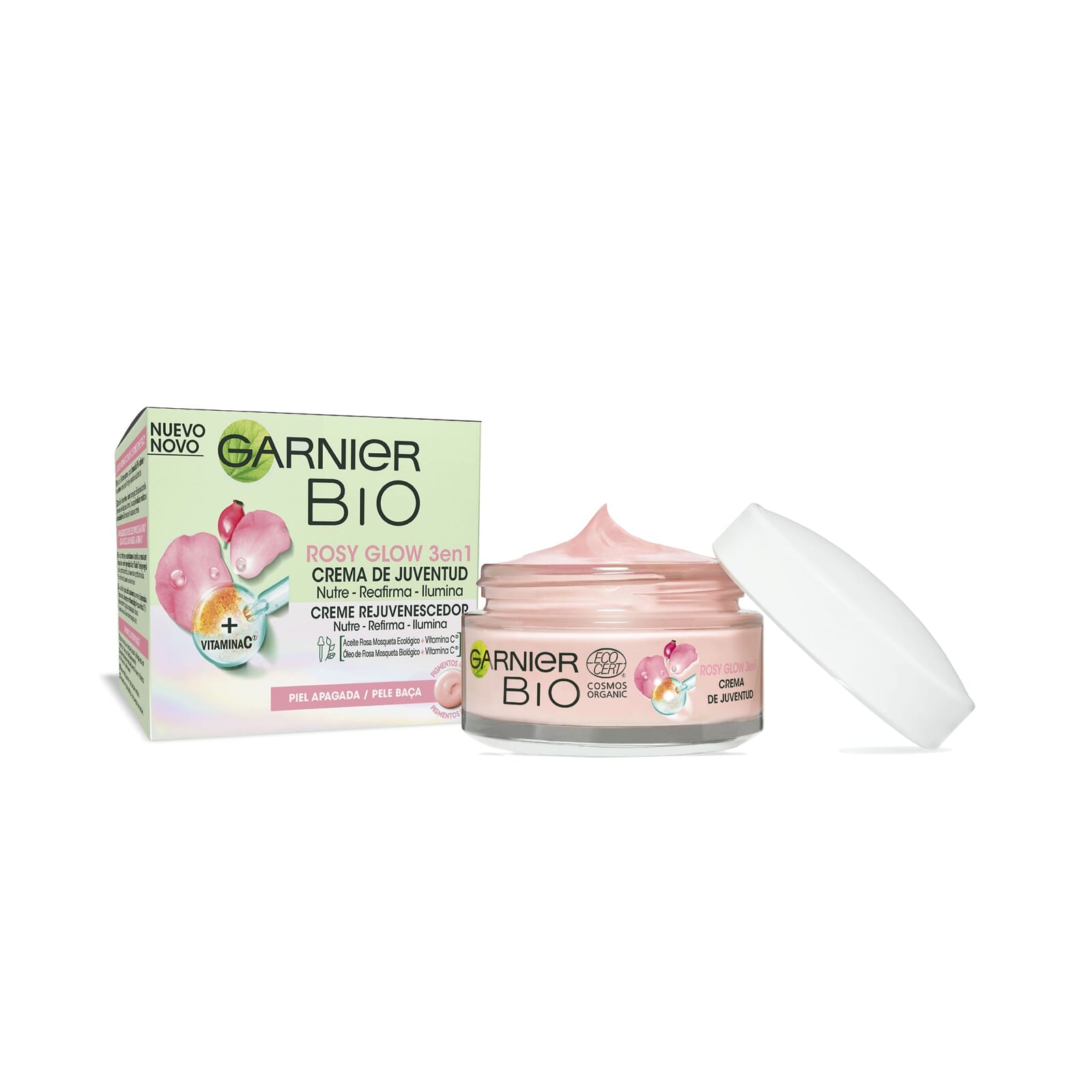 Bio Crema De Juventud Rosy Glow 3 En 1 Piel Apagada 50 ml
