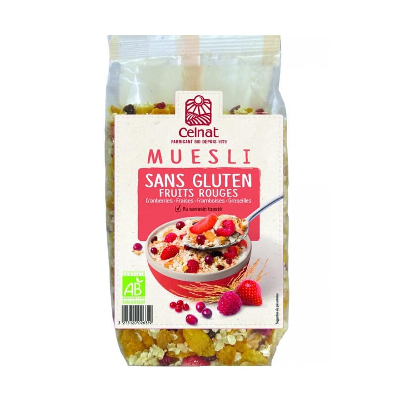 Muesli Sin Gluten Frutos Rojos Bio 375g