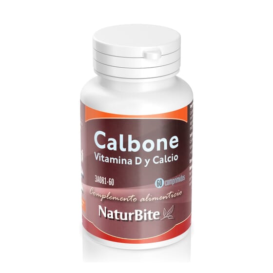 Calbone Vitamina D Y Calcio 60 Tabs de Naturbite