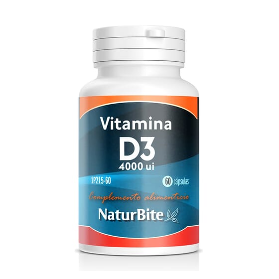 Vitamina D3 4000 ui 60 Caps de Naturbite